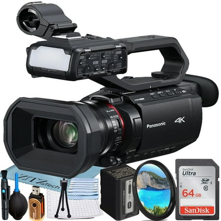 Panasonic HC-X2100 Camcorder UHD 4K with 64GB Memory Card + UV Filter + ZeeTech Accessory Bundle (International Version)