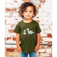 thumbnail image 4 of Dinosaur Big Bro Shirt for Boys New Big Brother Dino Sibling T-Shirt Military Green Shirt 18 Months, 4 of 5
