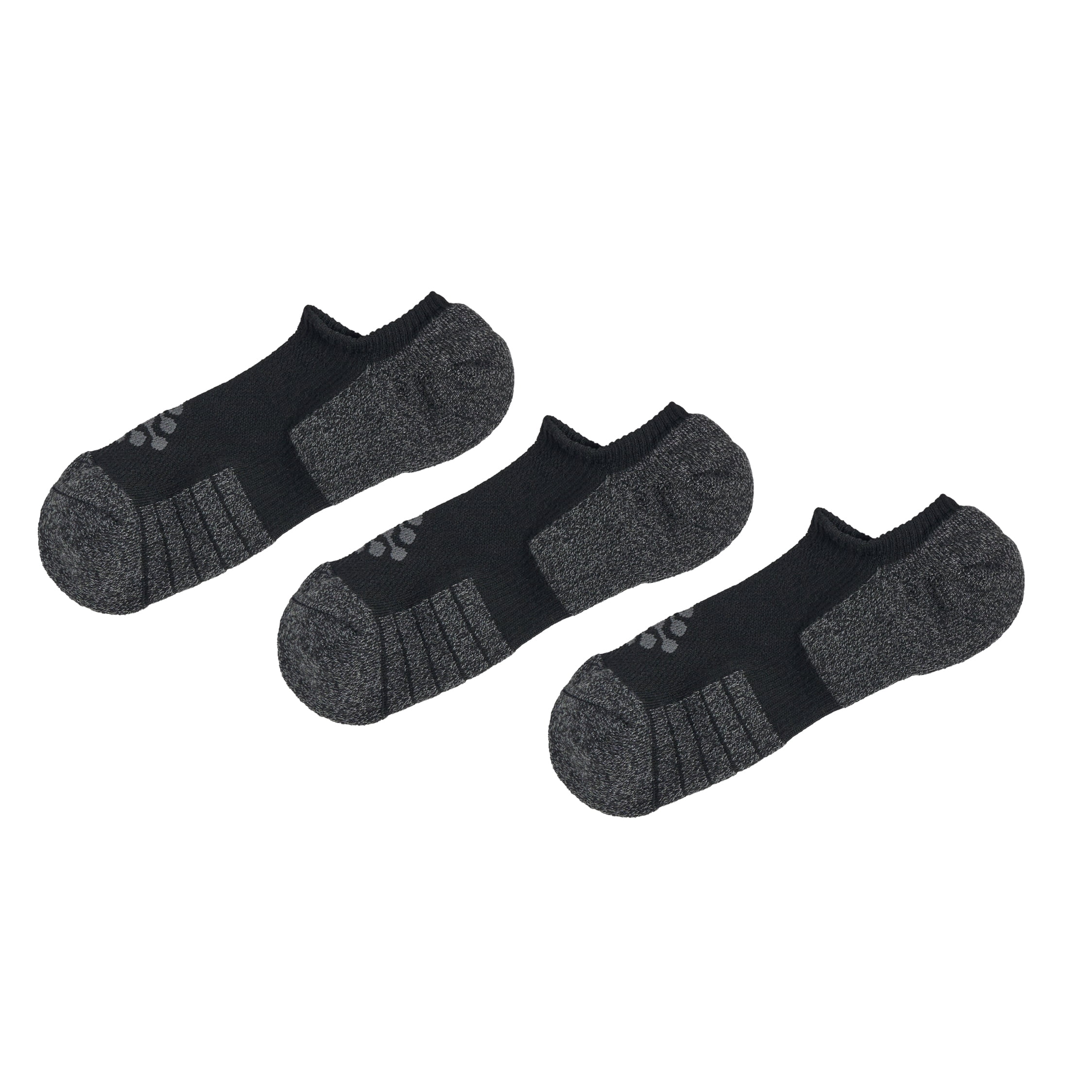TRUEENERGY Flow High Impact Low Cut Cushion Sock, Men's Size 10-14.5, 3-pack