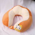 thumbnail image 5 of Almohada para el cuello en forma de U, portátil, bonita almohada para la cabeza para la oficina, la siesta, los viajes, el coche, dormir, doble bordado de tigre, 5 of 5