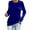 Blue, variant on EDFBUYKRS Female Long Sleeve Sweatshirt Womens Hoodies Long Sleeve Full-Zip Fall Sweater Light Loose Fit Cotton Hooded Y2K Drawstring with Pocket Jackets Size Xl