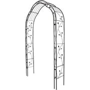 Kinbor 8' Black Metal and Steel Arbor