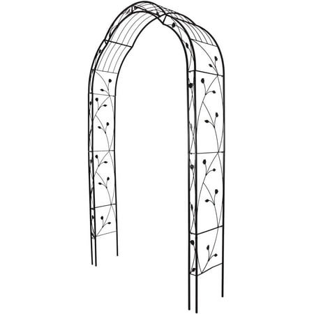 Kinbor 8' Black Metal and Steel Arbor