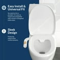 thumbnail image 3 of Bio Bidet Essential Bidet Toilet Attachment in White with Dual Nozzle, Fresh Water Spray, Non Electric, Easy to Install, Brass Inlet and Internal Valve,, 3 of 6