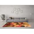 thumbnail image 3 of Ahgly Company Indoor Round Abstract Orange Modern Area Rugs, 5' Round, 3 of 4