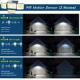 thumbnail image 6 of CHARKEE Solar Lights Outdoor Waterproof,2 Pack 3000LM 4 Heads 270°Adjustable,Motion Sensor Security Flood Lights for Outside Yard Garden Garage Porch, 6 of 8