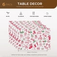 thumbnail image 2 of Christmas-featured Placemats Decoration for Home Table Kitchen Christmas Doodle Washable Porch Mat Line Art Seamless Pattern Heat-Resistant Christmas Decor 6Pcs 17.7" X 13", 2 of 5