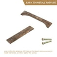 thumbnail image 4 of Uxcell 2 Pack Walnut Wood 5.04" Hole Distance Brown Cabinets Pulls Handles with Screws, 4 of 6
