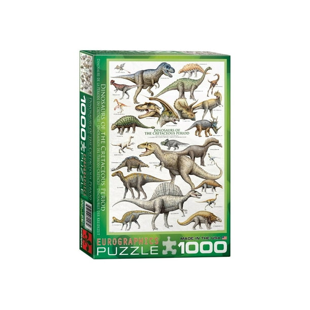 EurographicsPuzzles - Dinosaures - Période Crétacé - puzzle - 1000 Pièces