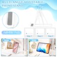 thumbnail image 3 of SAYEEC White 360°Rotatable 5-Compartment Desktop Pen Holder Organizer with Phone Stand for Office Home, 3 of 8