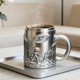 thumbnail image 5 of Taza de acero inoxidable con temática de ciencia ficción | Taza de café y cerveza con diseño mecánico futurista | Decoración de escritorio térmica para fanáticos de la ciencia ficción y regalos, 5 of 6