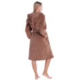 thumbnail image 4 of Women's Bathrobe Flannel Pajamas Hooded Bathrobe Thickened Household Clothes Pocket Thickening Bandage Bathrobe, 4 of 9