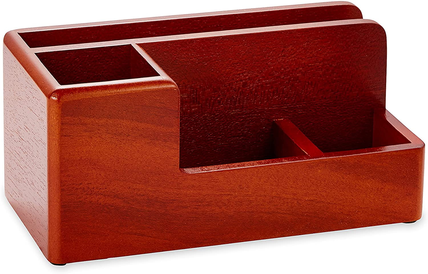Rolodex Organizer Desk, Wood Tones Desk Organizer 41/4"w x 83/4"d x 4