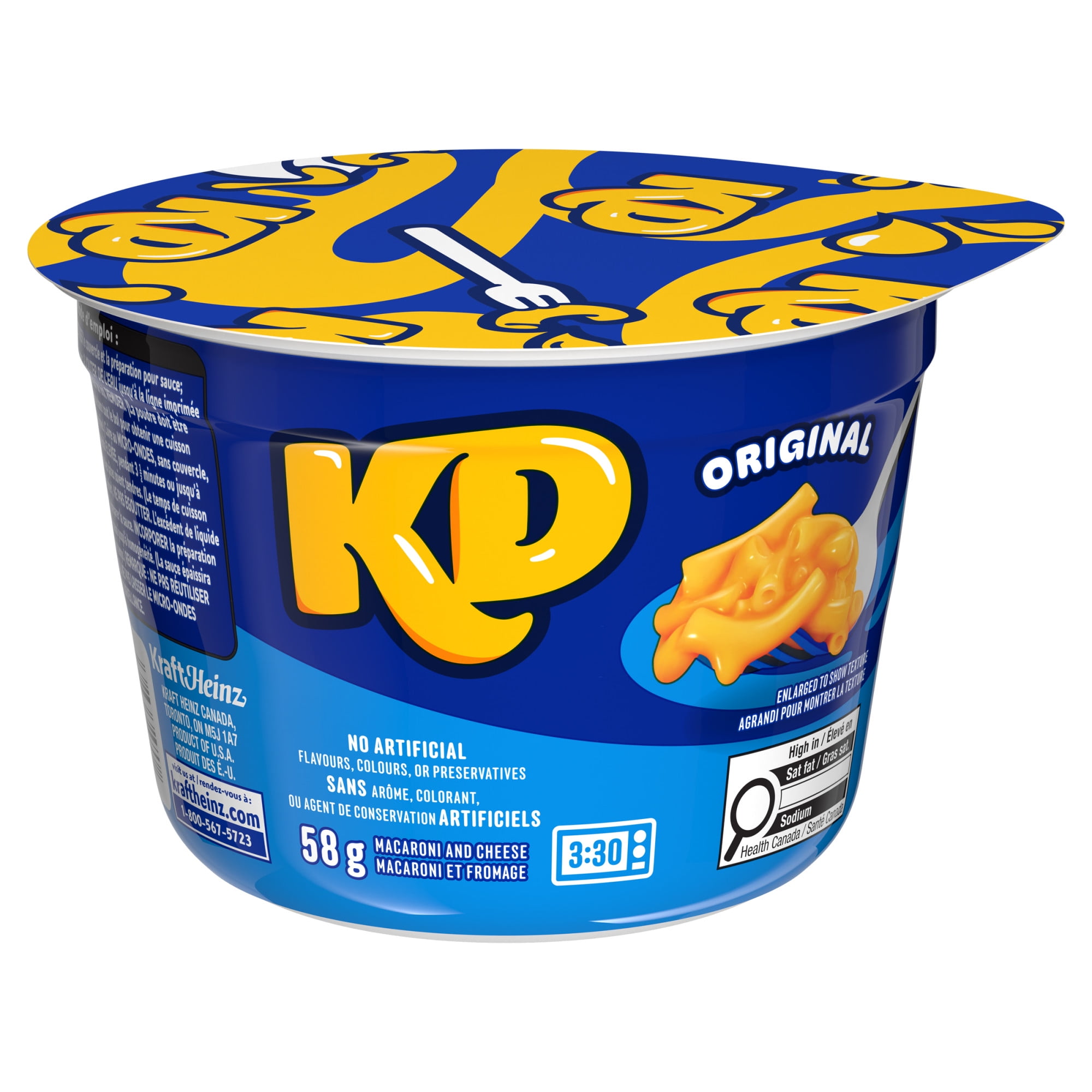 Kraft Dinner Original Macaroni & Cheese Snack Cups