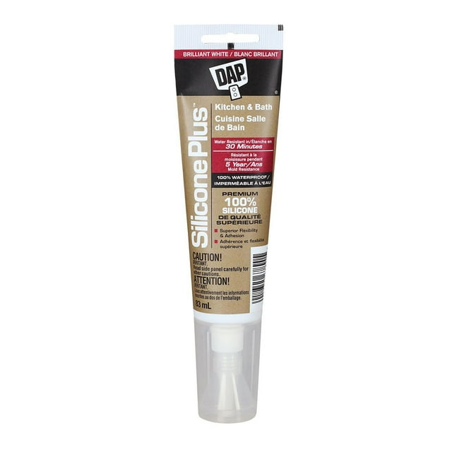 DAP Silicone Plus Kitchen & Bath Clear, 83ml, Clear