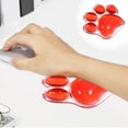 thumbnail image 5 of Cat Claw Mouse Pad Silicone Transparent Wrist Rest 12x10cm Ergonomic Soft Cool Desk Pad Anti Slip Non Deform for Office Gaming Computer Laptop Hand Support Home School, 5 of 5