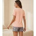 thumbnail image 5 of Womens Pajama Sets Soft T-shirt and shorts Sleepwear Sets size M, 5 of 5