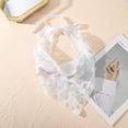 thumbnail image 4 of Diadema con pañuelo triangular de encaje de flores para mujer, bufanda hueca dulce y femenina, 4 of 6
