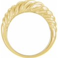 thumbnail image 2 of Auriga Fine Jewelry 14k Yellow Gold Wrap Dome Ring Size 6 Valentine's Day Gift for Women, 2 of 3