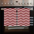 thumbnail image 2 of Red White Kitchen Towels Set of 2, Water Absorbent Dish Towel, Modern Abstract Waves Water Ripple Striped Decorative Hand Towels - Quick Drying Cloth for Cooking Baking, 18x28 Inch, 2 of 8