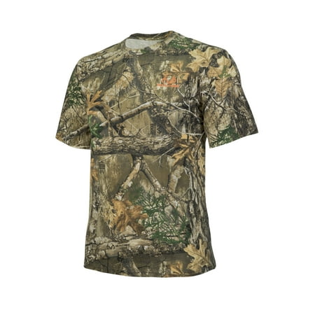 Realtree Edge Camo Short Sleeve Cotton Crew Neck by Hyde Gear ? Breathable, Outdoor, Hunting T-Shirt - XXL - Edge