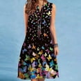 thumbnail image 7 of 2024 European and American Cross Border Women's New Dress V-neck Sleeveless Sexy Printed Large Hem Foreign Trade Dress, 7 of 7