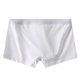 thumbnail image 3 of Ceisia Men's Solid Color Knitted Cotton Boxer Briefs, U-Shaped Pouch High Elasticity Breathable Underwear for Men White M Gifts, 3 of 4