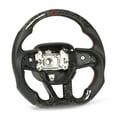 thumbnail image 4 of Leather Steering Wheel,Forged Dry Carbon Fiber Steering Wheel Replacement Flat Bottom Steering Wheel Custom Engineered, 4 of 5