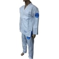 thumbnail image 2 of Woldorf USA Brazilian Jiu Jitsu Kimono Pearl Weave Gi Competition Uniforms, White with Ripstop Pants Size 6 A4 Pre-Shrunk, Ultra Light Weight Uniforms, 2 of 5