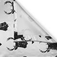 thumbnail image 3 of Ambesonne Deer Kitchen Curtains, Monochrome Animal Head, 55"x39", Black White, 3 of 3