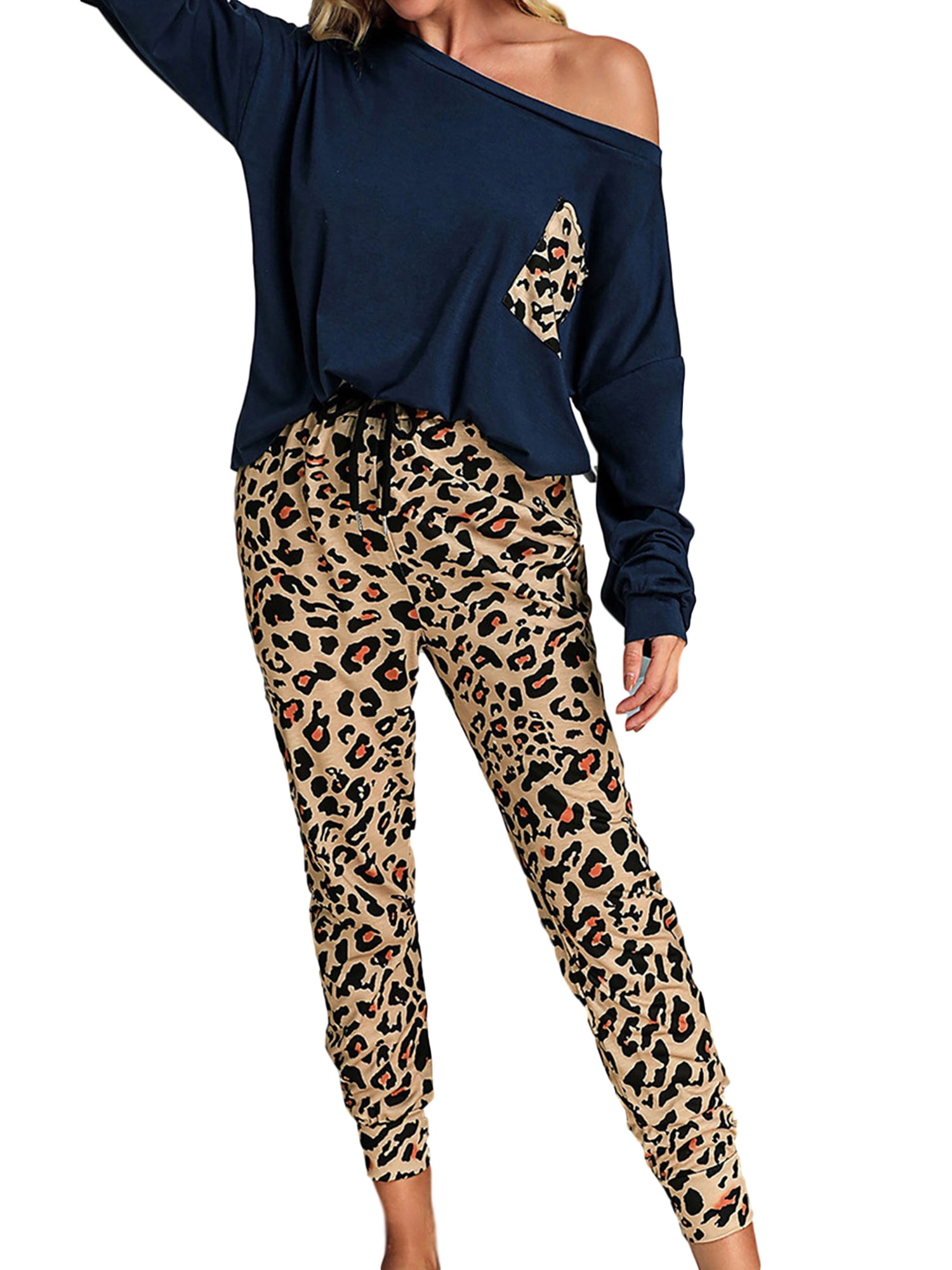 2 piece leopard print outfit