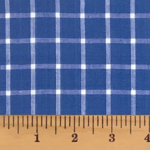 JCS Cottage Blue 6 Plaid Cotton Homespun Fabric by JCS - Sold by The Yard Sold by the Yard