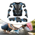 thumbnail image 5 of Ysyqkn Kids Motorcycle Guard Suit with Elbow Knee Pads Children Full Protection Chest Blue, 5 of 6