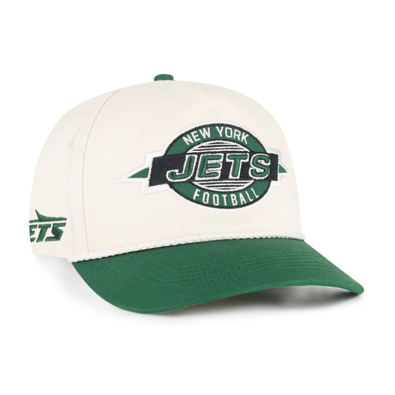 Men's '47 Natural New York Jets Frame Out Two Tone Hitch Adjustable Hat