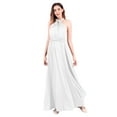 thumbnail image 2 of IBTOM CASTLE Women Transformer Evening Dress Maxi Cocktail Wrap Convertible Multi Way Floor Long Formal Gown XL White, 2 of 8