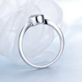 thumbnail image 3 of Engagement Ring for Women Created Blue Topaz Sterling Silver Ginger Lyne Collection, 3 of 6
