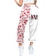 thumbnail image 1 of Pantalones de chándal Gibobby mujer estampado San Valentín cintura alta deportivos L, 1 of 4