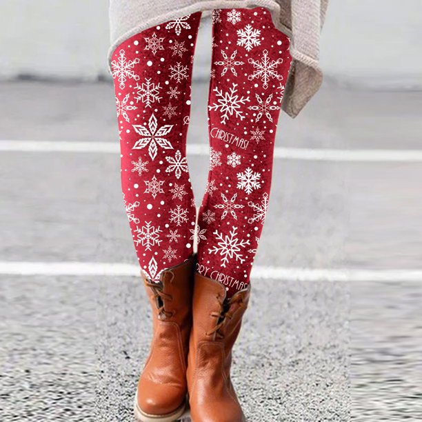 Puntoco Mujer Moda Casual Navidad Impreso Leggings Ajustados Cintura Alta Pantalones Largos Puntoco Puntoco-7461
