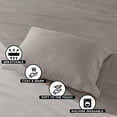 thumbnail image 6 of Regency Heights Full Size Cotton Flannel Sheet Set, 4-Piece Flannel Bed Sheets Full, 100% Cotton Bed Sheets Set with Deep Pocket, Grey Solid, 6 of 7