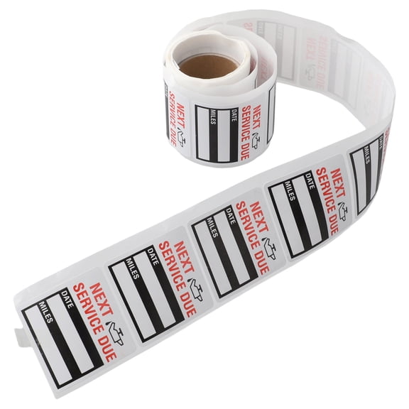Goodhd 100Pcs/Roll Car Oil Change Service Reminder Sticker Casement Stock Stickers