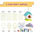 thumbnail image 2 of 3 Pack DIY Bird House Kits Arts and Crafts for Kids Children Ages 4-8 6-8 to Build Paint, Ideal Gift, 2 of 8