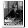 thumbnail image 2 of Historic Framed Print, [Gerardo Machado y Morales, 1871-1939, half-length portrait, seated at desk, facing left], 17-7/8" x 21-7/8", 2 of 9