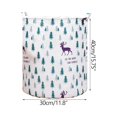 thumbnail image 3 of Yonrjhukm Foldable Toy Clothing Storage Bag, Fashion Printed Laundry Basket with Drawstring Closure, Durable Cotton Linen Material & Easy Carry Handles, Organize Kids' Toys & Clothes, 3 of 4