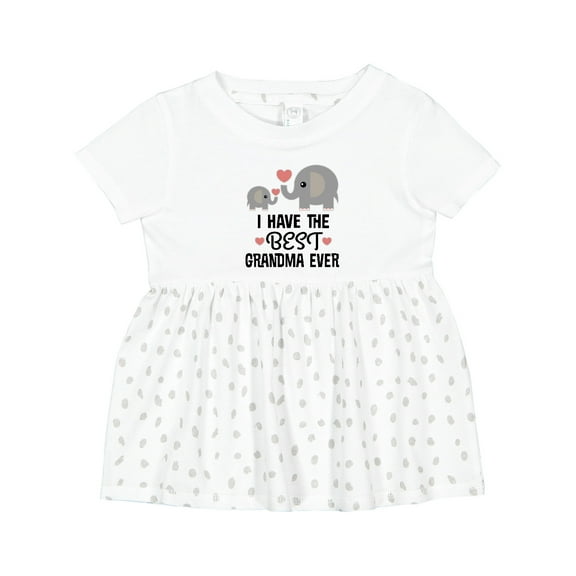 Inktastic Grandkids Best Grandma Ever Girls Baby Dress