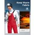 thumbnail image 4 of Pantalones de Nieve Impermeables Aislados para Hombre FREE SOLDIER Rojo 2XL, 4 of 8
