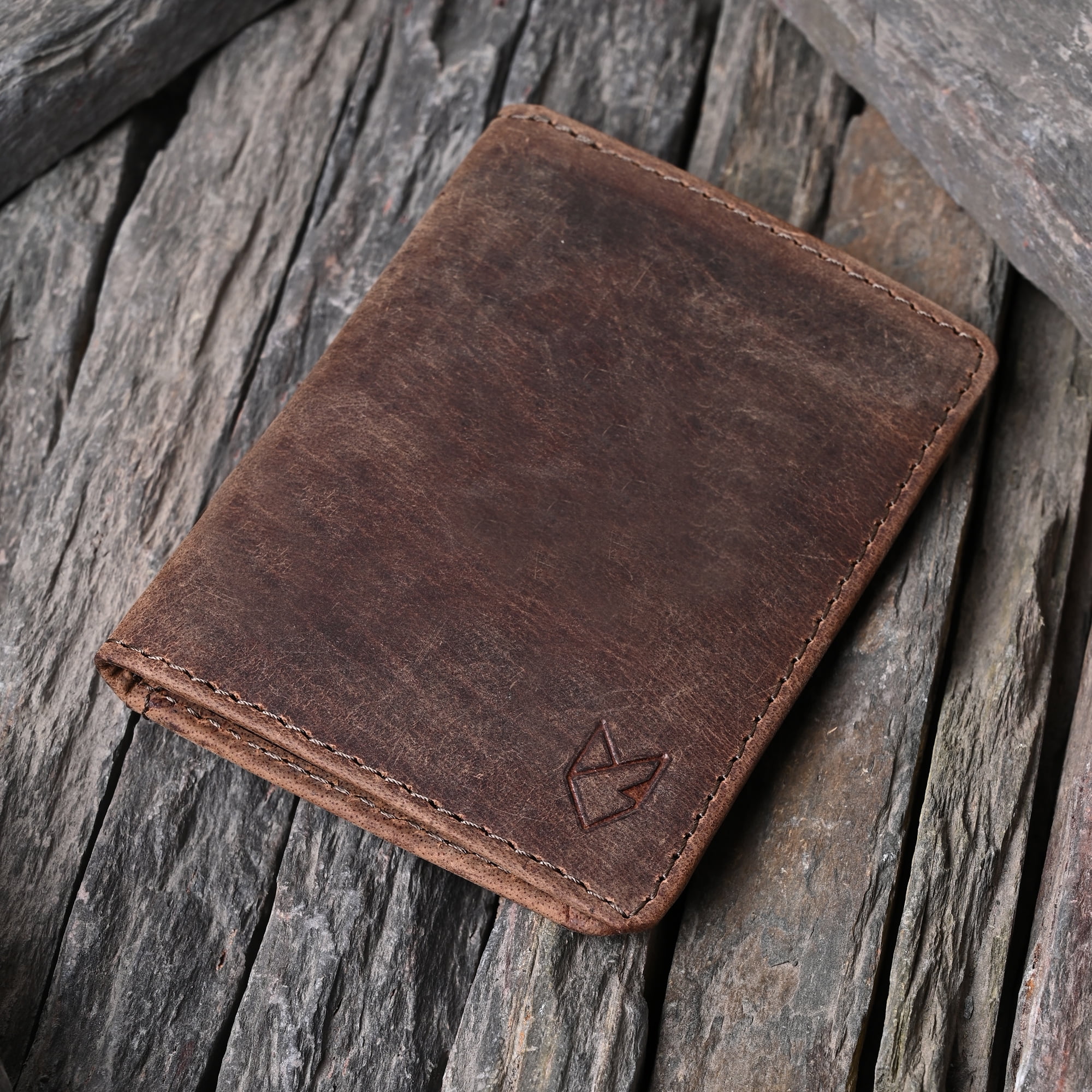 FOXHACKLE Slim Leather Card Holder for Men & Women | Bifold RFID