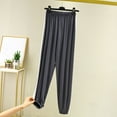 thumbnail image 2 of FRSASU Women's Long Sleep Pants Summer Modal Lightweight Lounge Pants Solid Casual Homewear Bottoms Pajama Pants Dark Gray, 2 of 3