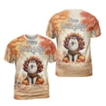 thumbnail image 3 of Happy Thanksgiving Samoyed Turkey Costume Pumpkins Autumn Leaves All Over Print 3D Shirt Unisex Merch Siberian Sammy Dog Lover - 13014, 3 of 6