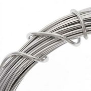 The Beadsmith Anodized Aluminum Wire – 12 Gauge – 39 feet – Silver Color – Bendable Craft Wire Used to Jewelry Making, Wire Wrapping, Sculpting, Floral, Modeling and Other DIY Arts & Crafts