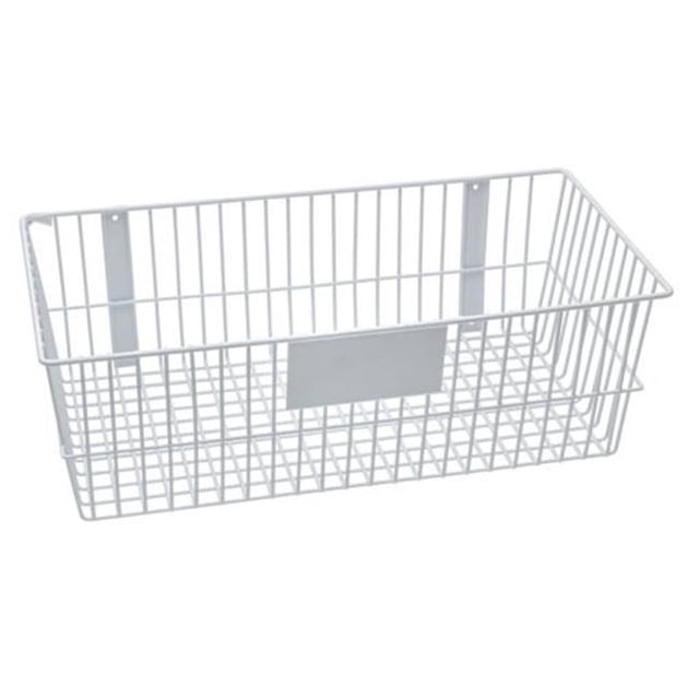 RACKEM RACKS 9192-W Panier en Fil Métallique 24 x 12 x 8 Po - Blanc